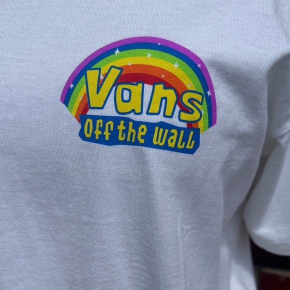 Vans White Tee SpongeBob Vibrant Rainbow  HG - Picture 3 of 5